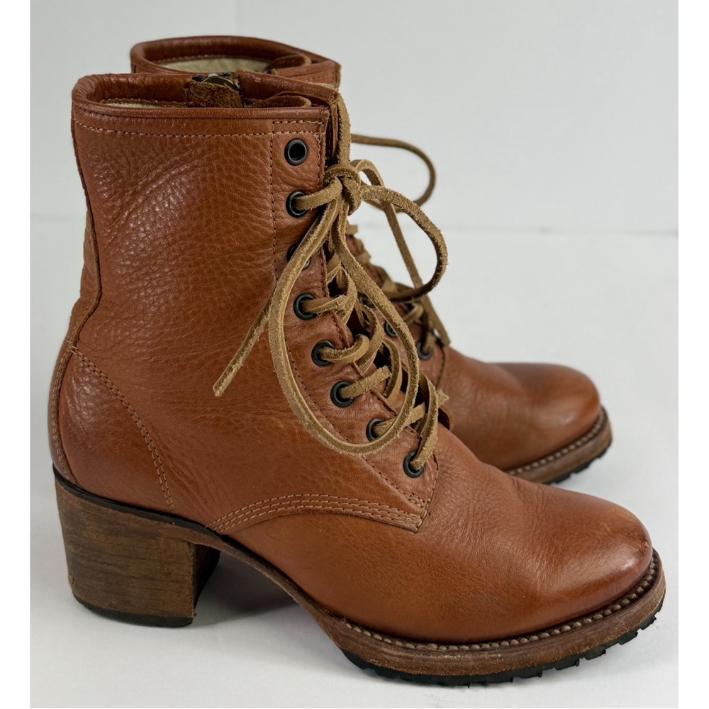 Freebird Women’s Cavalier Tan Leather Side Zipper Ankle Boots, size 7 - Picture 4 of 11